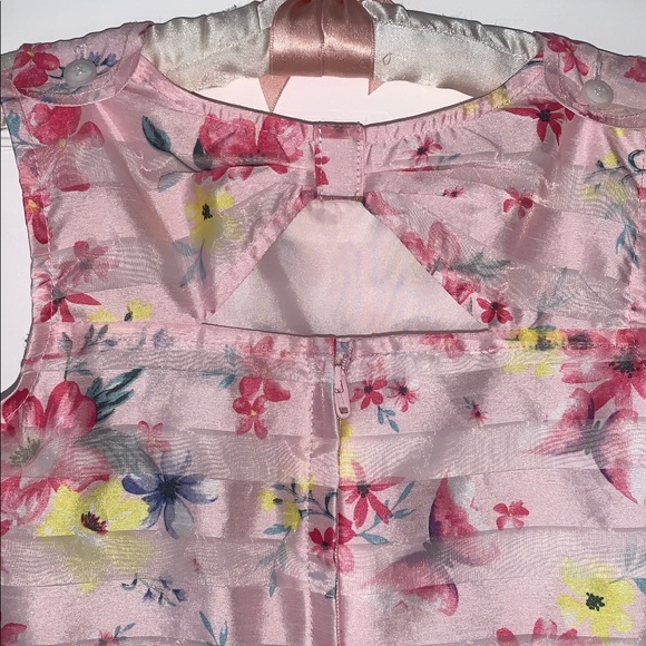 Primark Pink & Yellow Floral Dress 4/5 *Small Flaw - Picture 5 of 14